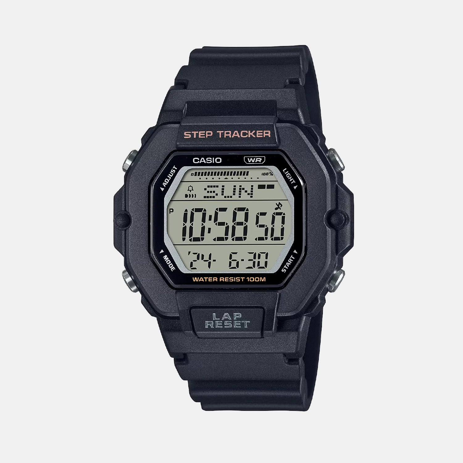 Youth Unisex Quartz Black Dial Digital Resin Watch D316