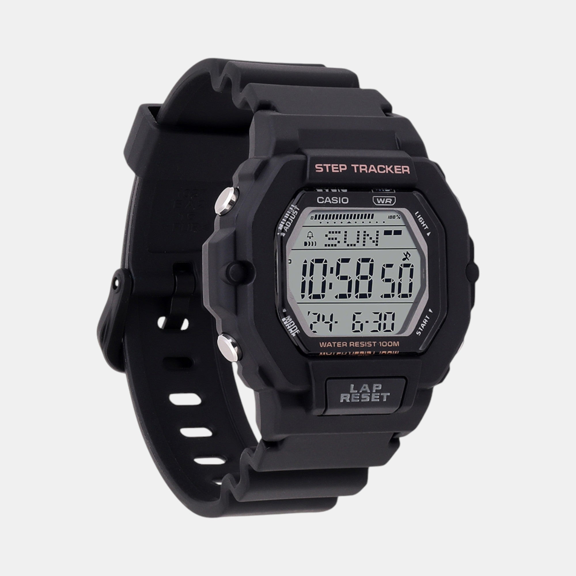 Youth Unisex Quartz Black Dial Digital Resin Watch D316