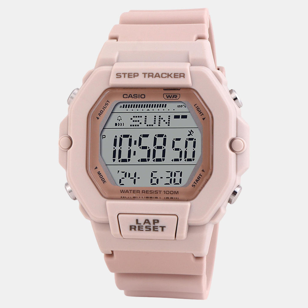 Youth Unisex Quartz Pink Dial Digital Resin Watch D317