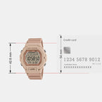 Youth Unisex Quartz Pink Dial Digital Resin Watch D317