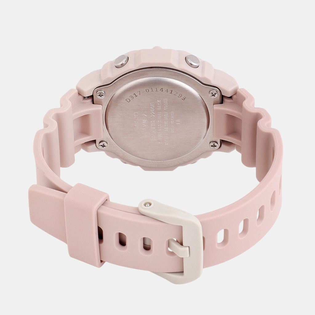 Youth Unisex Quartz Pink Dial Digital Resin Watch D317