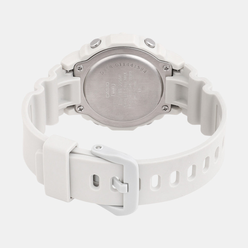Youth Unisex Quartz White Dial Digital Resin Watch D318