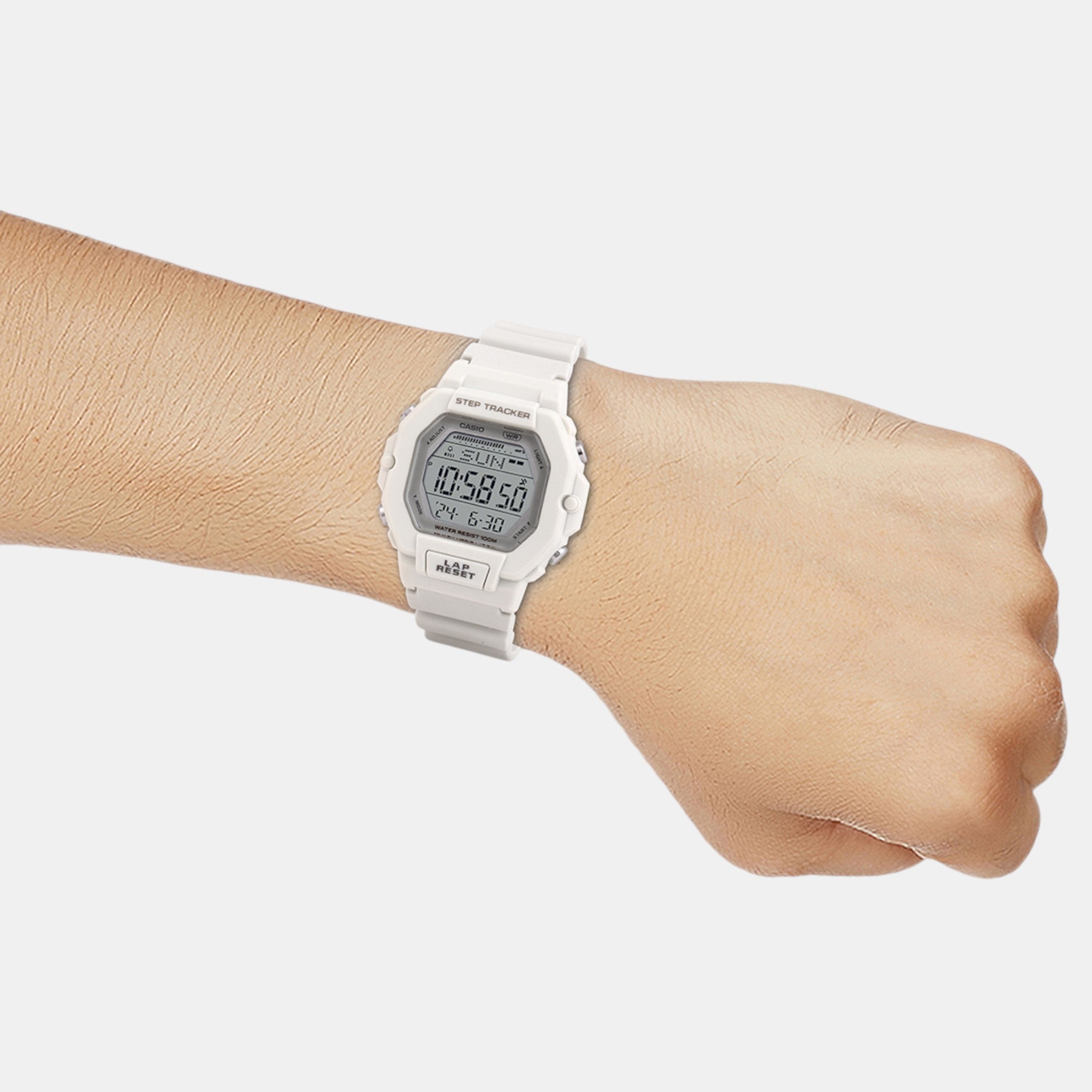 Youth Unisex Quartz White Dial Digital Resin Watch D318