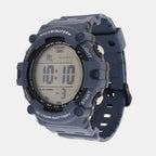 Youth Men Quartz Navy Blue Dial Digital Resin Watch D319