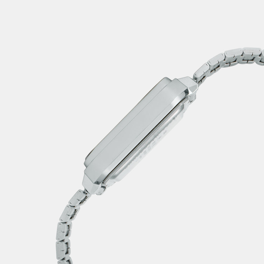 Vintage Unisex Quartz Silver Dial Digital Stainless Steel Watch D321