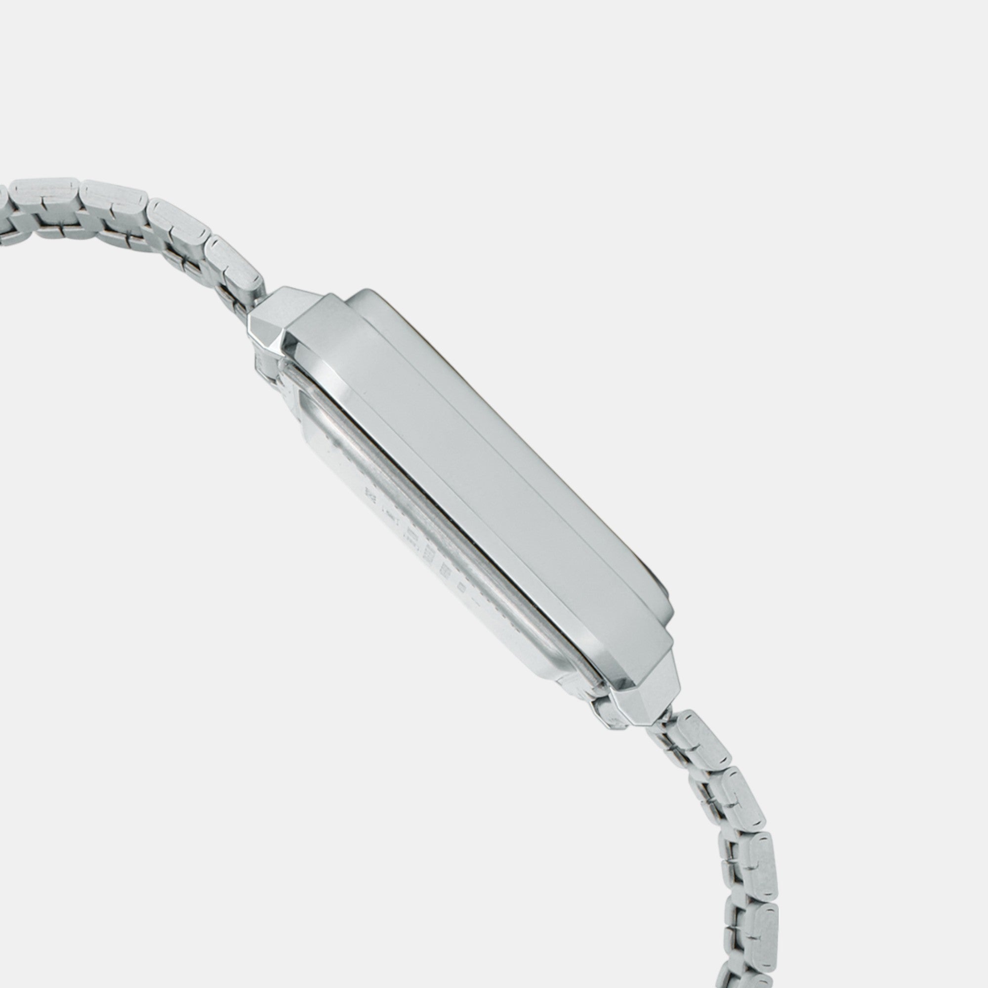 Vintage Unisex Quartz Silver Dial Digital Stainless Steel Watch D321