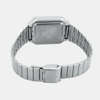 Vintage Unisex Quartz Silver Dial Digital Stainless Steel Watch D321