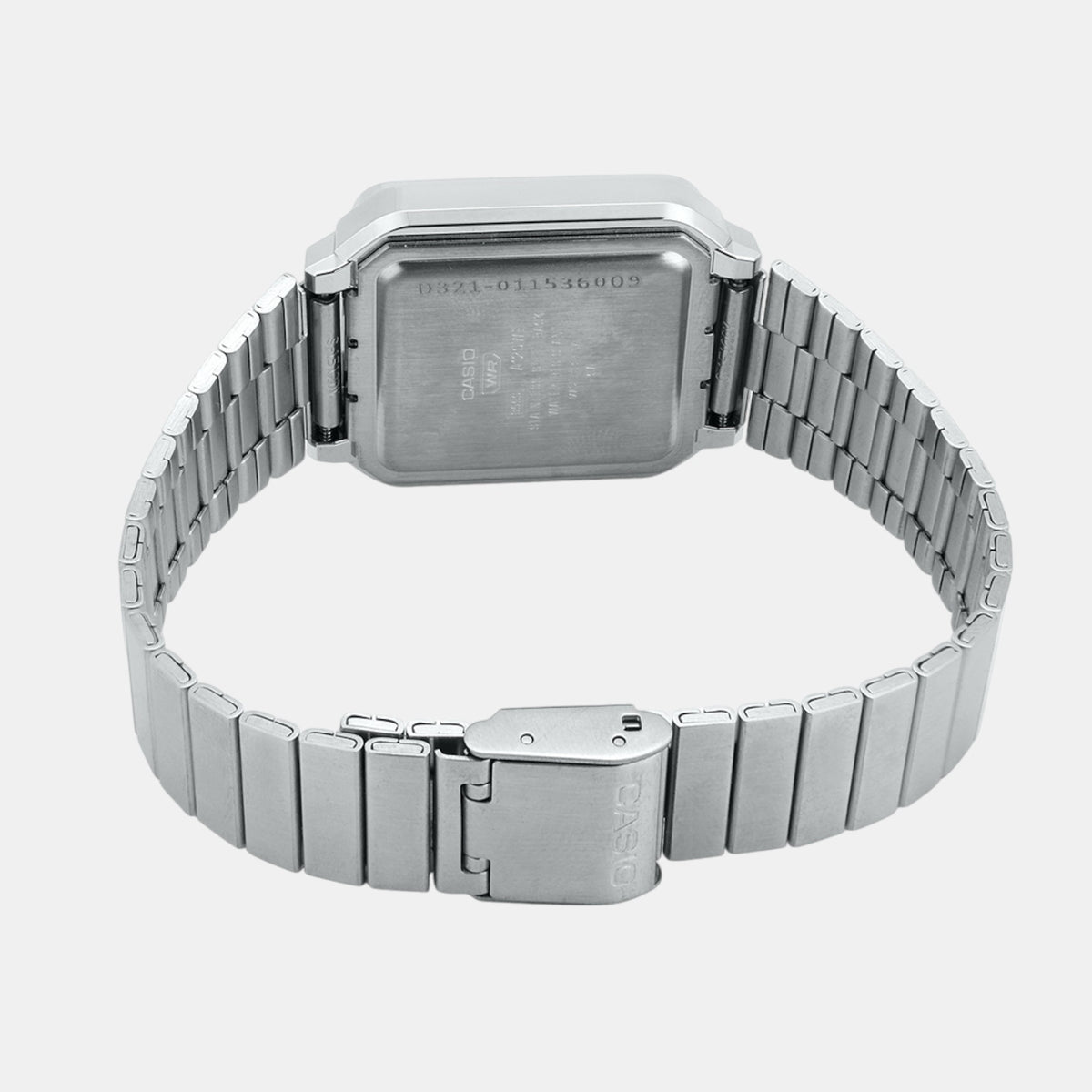 Vintage Unisex Quartz Silver Dial Digital Stainless Steel Watch D321