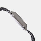 Vintage Unisex Quartz Black Dial Digital Stainless Steel Watch D323