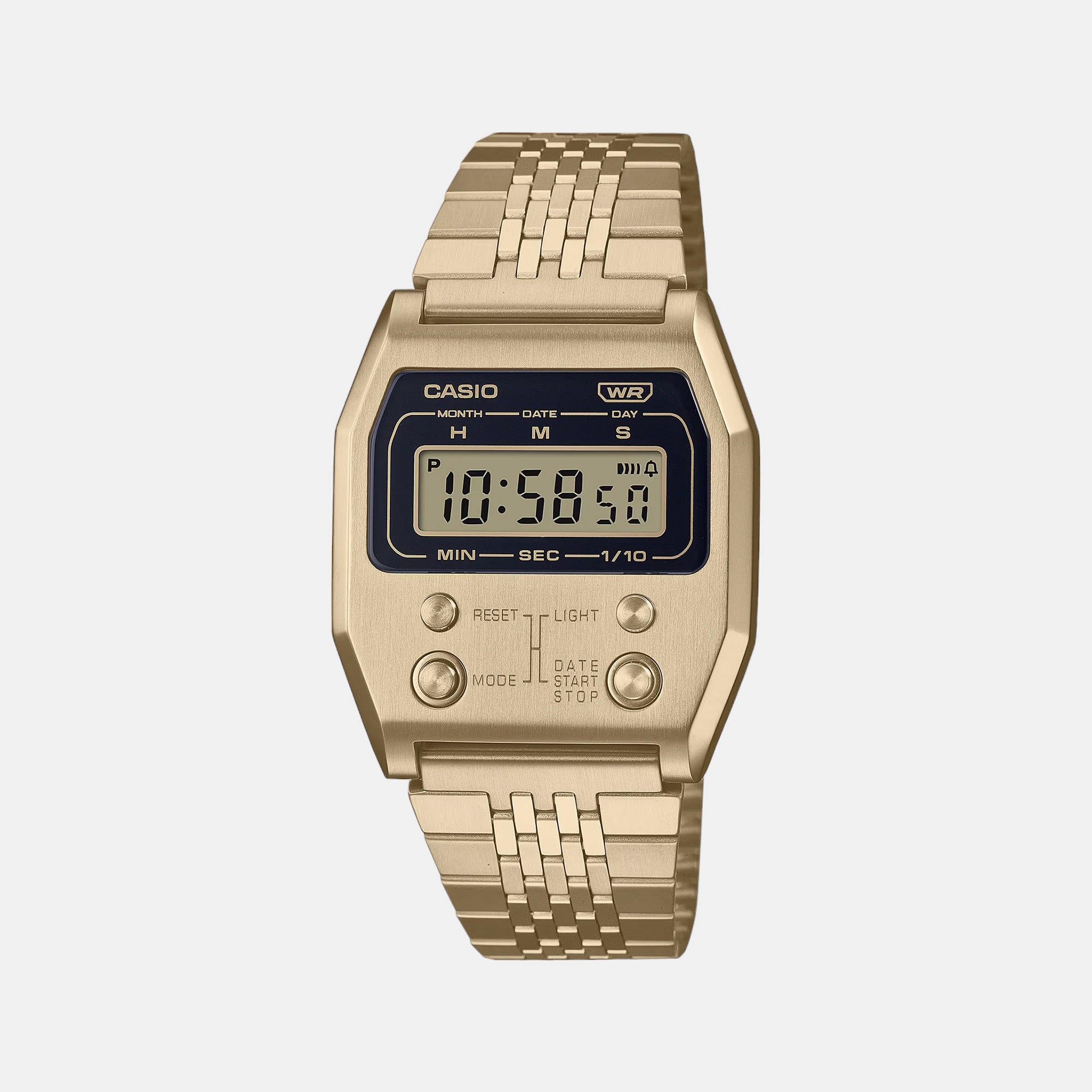 Casio Gold Tone Digital Ladies Chronograph Watch