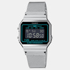 Vintage Unisex Quartz Black Dial Digital Mesh Watch D329