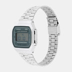 Vintage Unisex Quartz Grey Dial Digital Stainless Steel Watch D330