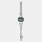 Vintage Unisex Quartz Grey Dial Digital Stainless Steel Watch D330