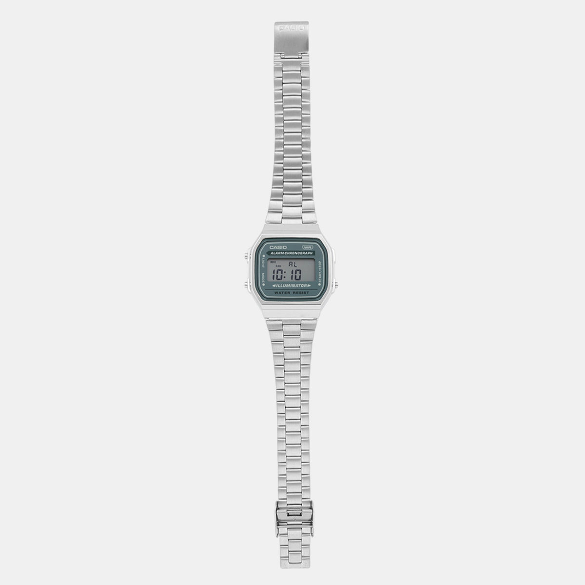 Vintage Unisex Quartz Grey Dial Digital Stainless Steel Watch D330