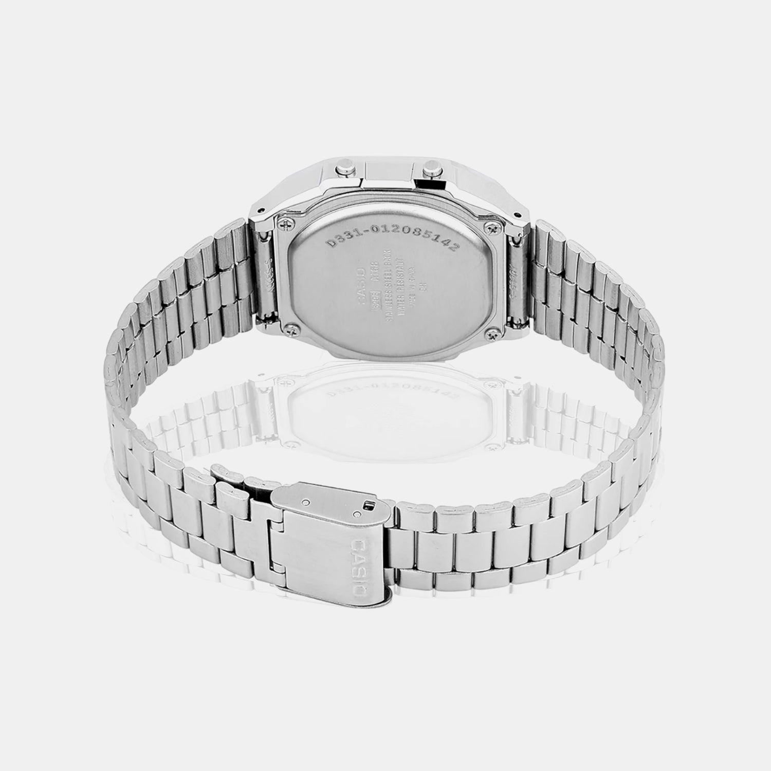 Vintage Unisex Quartz Brown Dial Digital Stainless Steel Watch A168WA-5AYDF D331