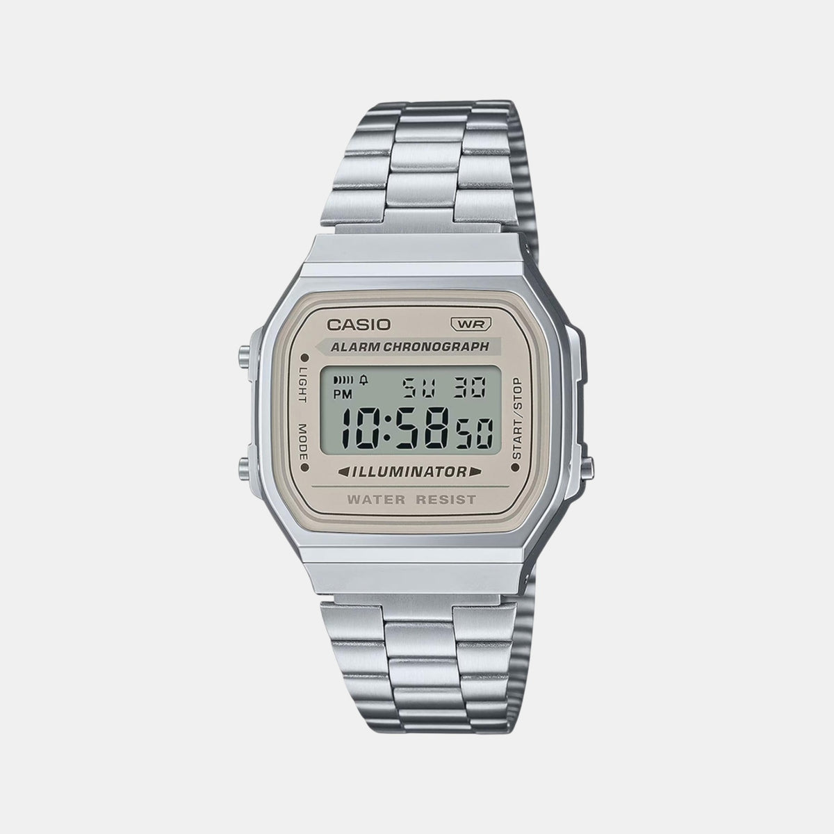 Vintage Unisex Quartz Brown Dial Digital Stainless Steel Watch D332