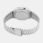 Vintage Unisex Quartz Light Brown Dial Digital Stainless Steel Watch D332