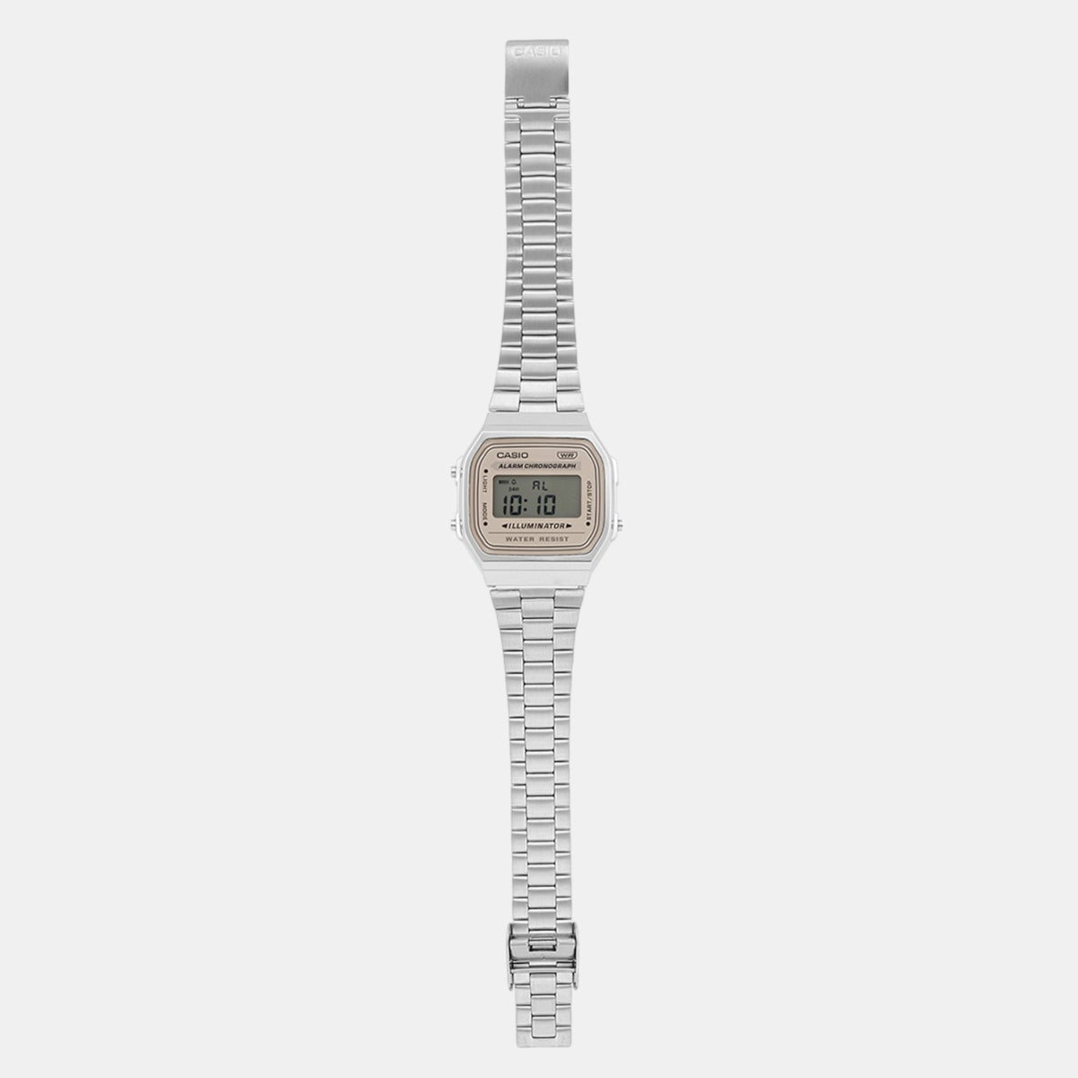 Vintage Unisex Quartz Brown Dial Digital Stainless Steel Watch D332