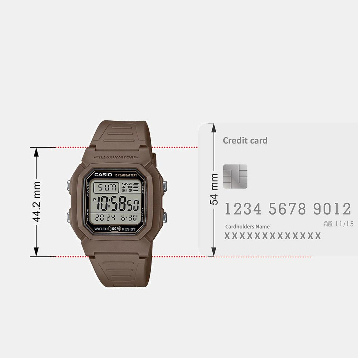 Youth Unisex Quartz Black Dial Digital Resin Watch D334