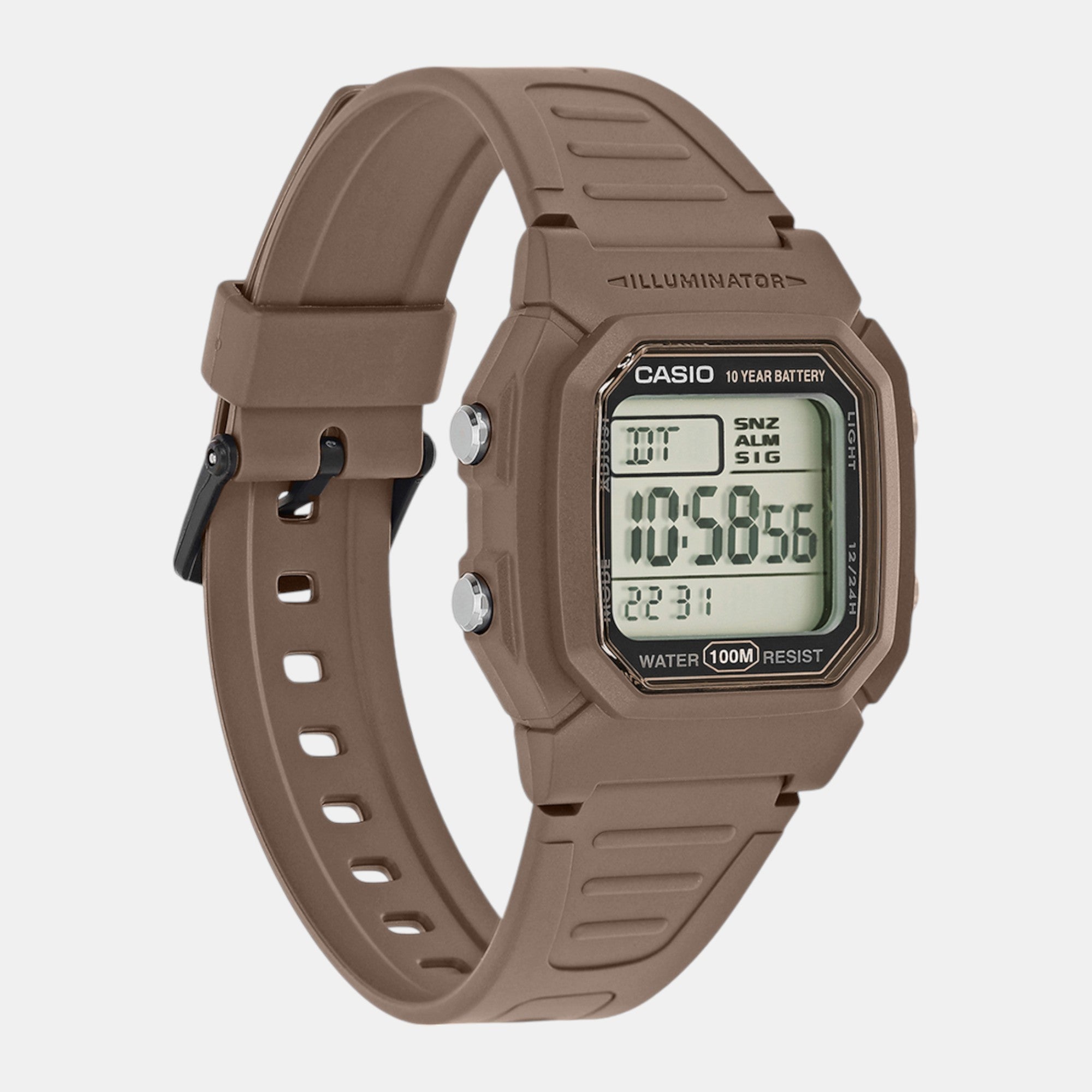 Youth Unisex Quartz Black Dial Digital Resin Watch D334