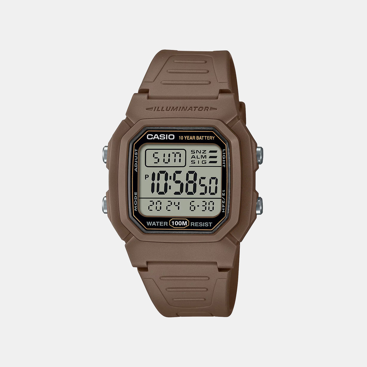 Youth Unisex Quartz Black Dial Digital Resin Watch D334