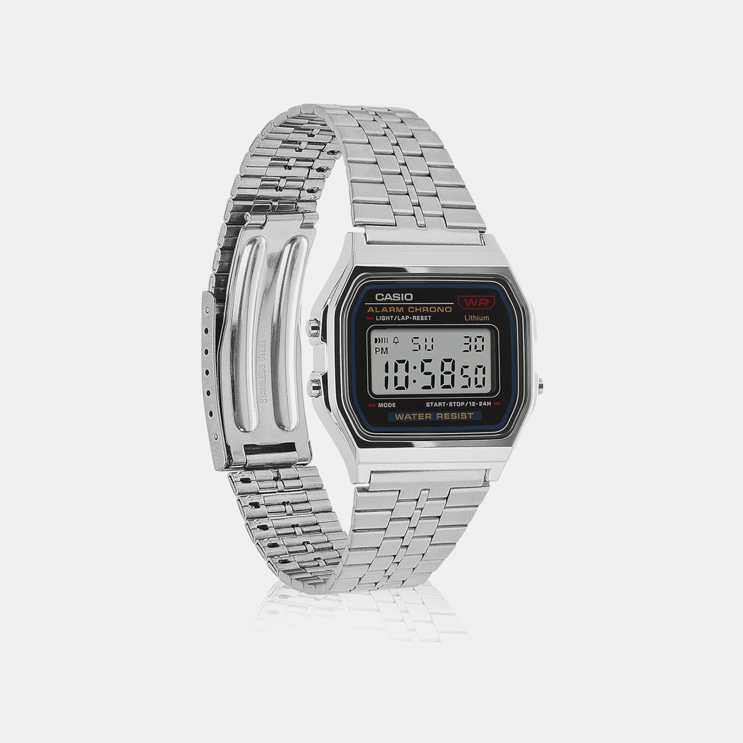 Vintage Unisex Quartz Black Dial Digital Watch D339