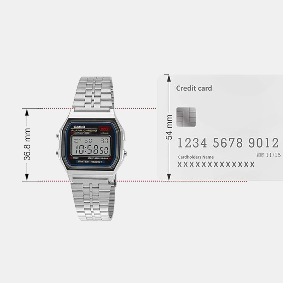 Casio 36.8 mm Grey Quartz watch