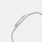 Vintage Unisex Quartz Silver Dial Digital Stainless Steel Watch D346