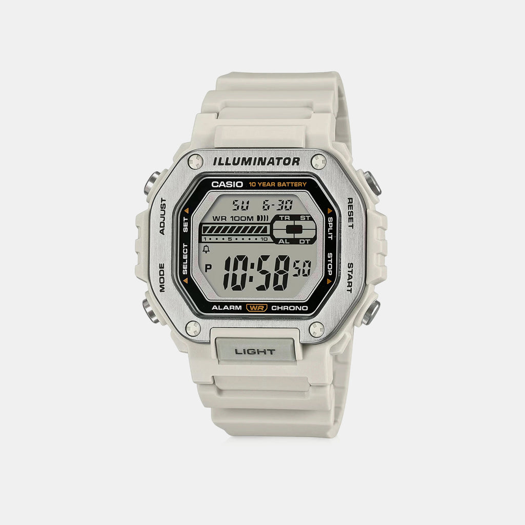 Youth Unisex Quartz Cream Dial Digital Resin Watch D348