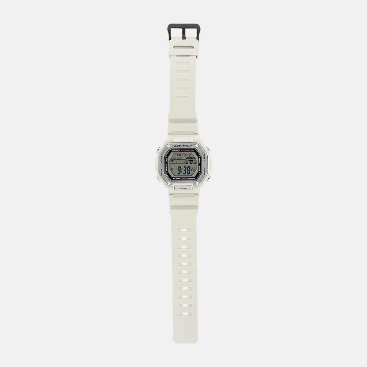 Youth Men Quartz Cream Dial Digital Resin Watch D348