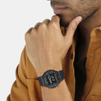 Youth Men Quartz Black Dial Digital Resin Watch D349