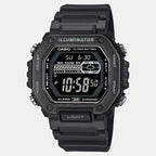 Youth Men Quartz Black Dial Digital Resin Watch D349