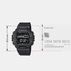 Youth Men Quartz Black Dial Digital Resin Watch D349