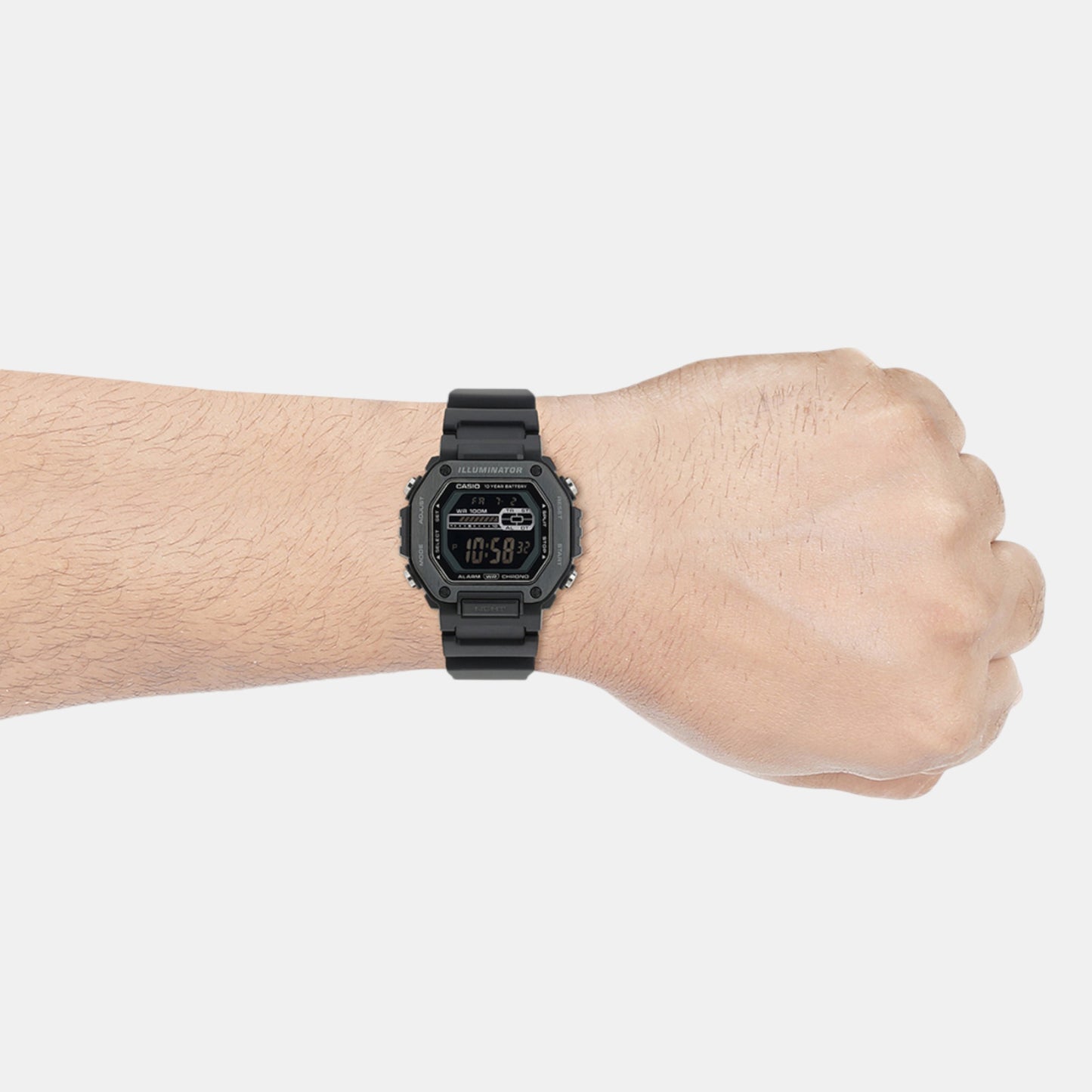 Youth Men Quartz Black Dial Digital Resin Watch D349