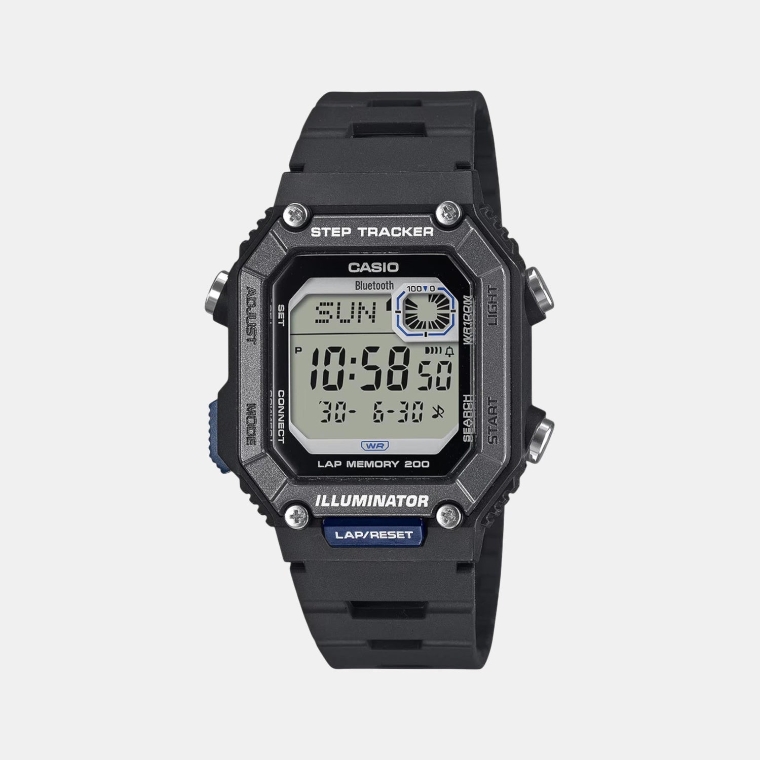 Youth Unisex Quartz Black Dial Digital Resin Watch D352