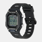 Youth Men Quartz Black Dial Digital Resin Watch D352