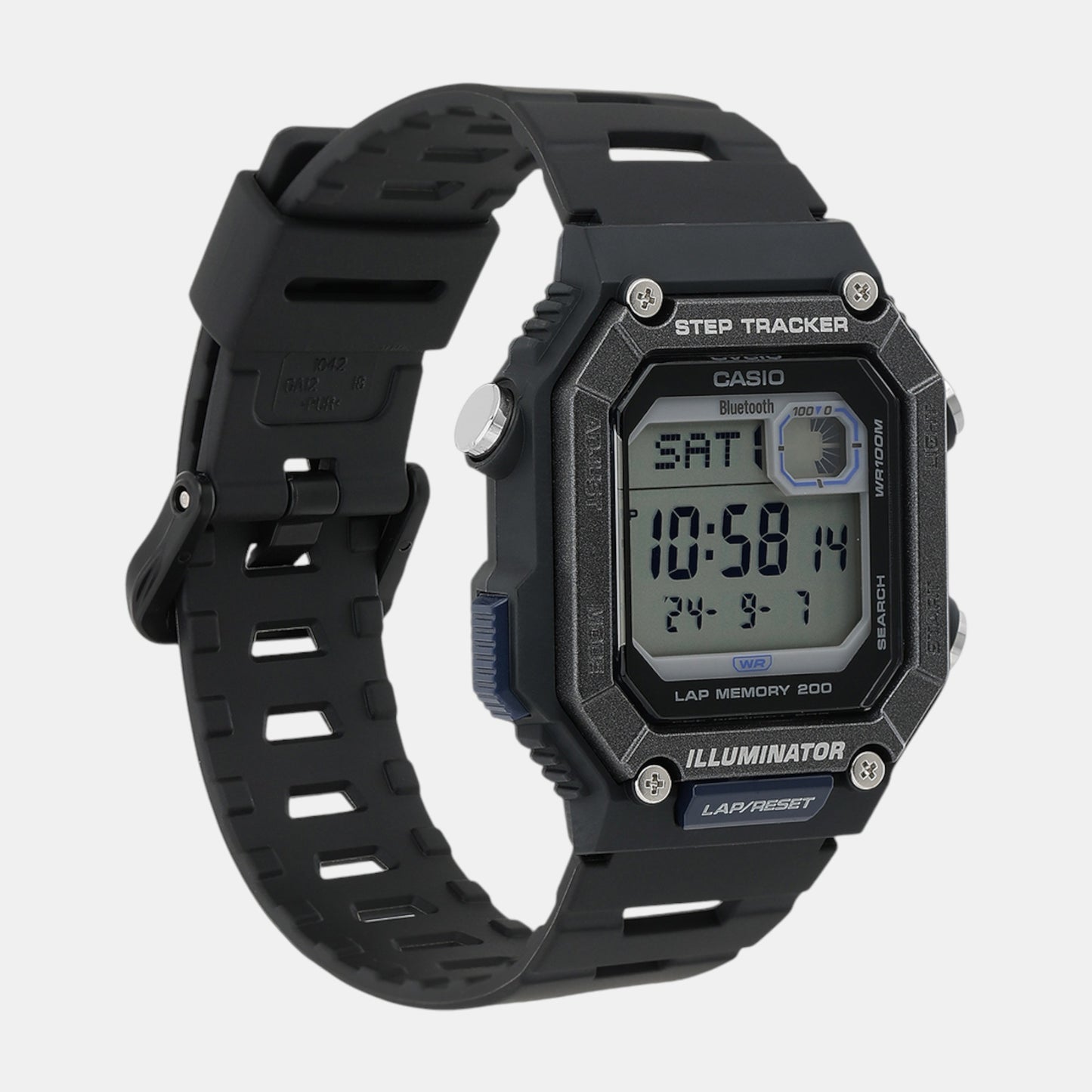 Youth Men Quartz Black Dial Digital Resin Watch D352