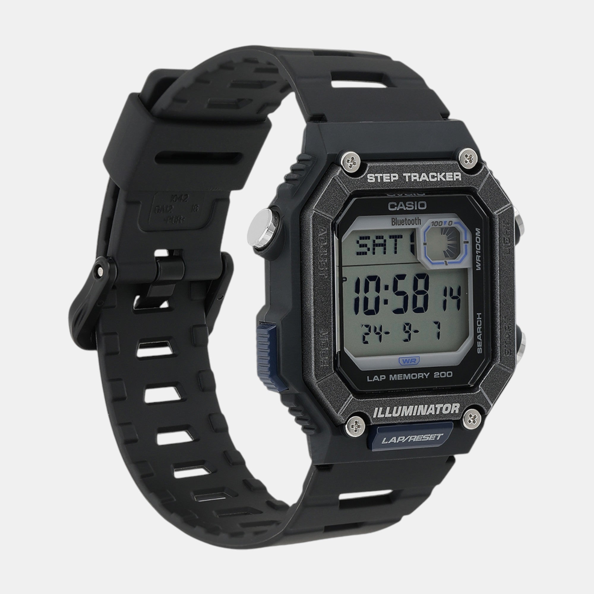 Youth Men Quartz Black Dial Digital Resin Watch D352