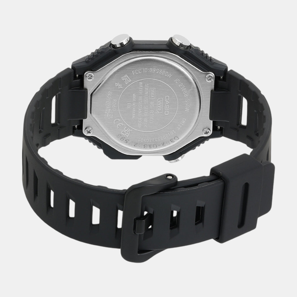 Youth Men Quartz Black Dial Digital Resin Watch D352