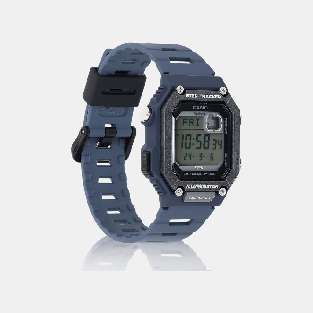 Youth Unisex Quartz Blue Dial Digital Resin Watch D353