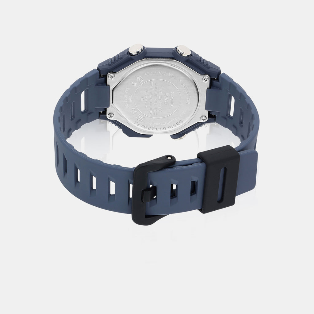 Youth Unisex Quartz Blue Dial Digital Resin Watch D353