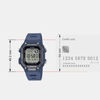 Youth Men Quartz Blue Dial Digital Resin Watch D353