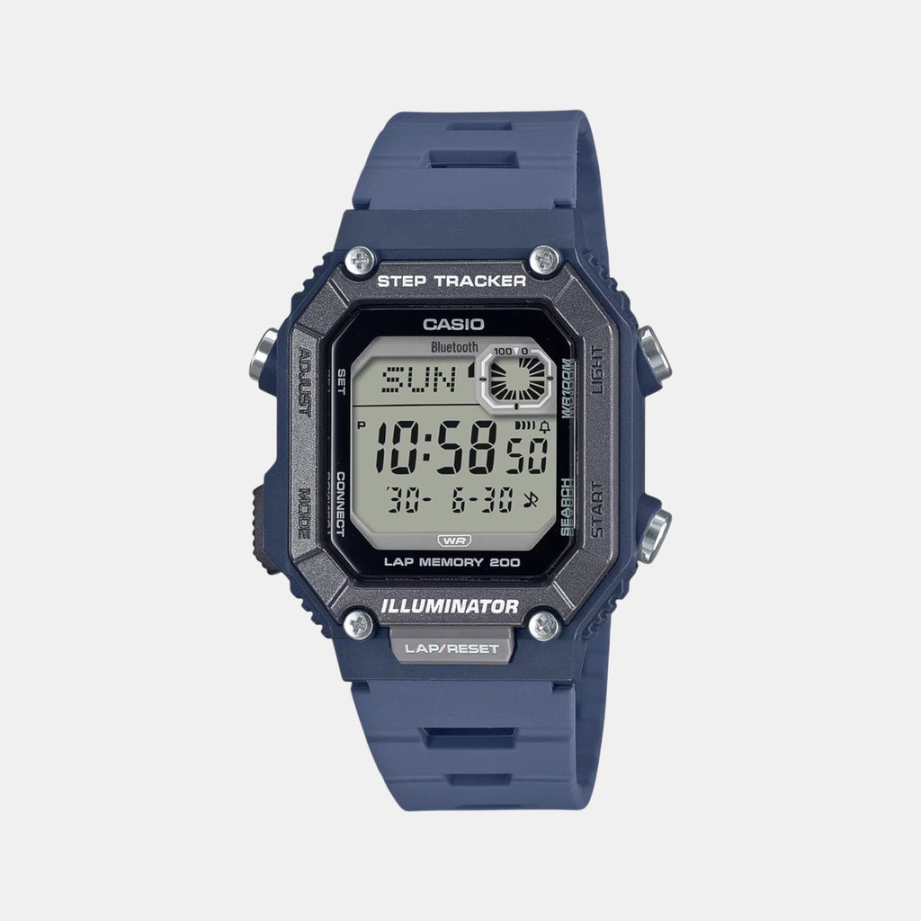 Youth Unisex Quartz Blue Dial Digital Resin Watch D353