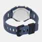 Youth Men Quartz Blue Dial Digital Resin Watch D353