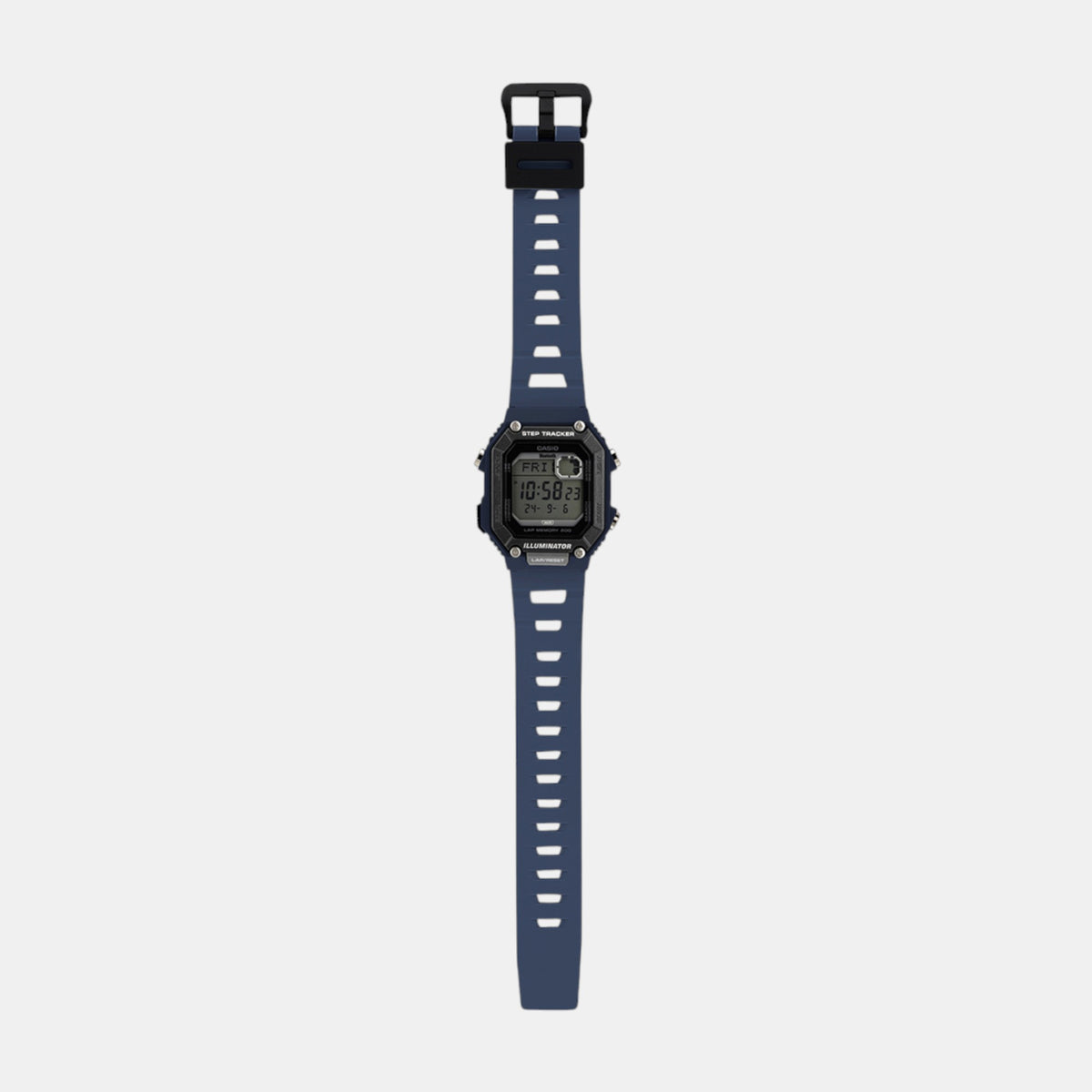 Youth Men Quartz Blue Dial Digital Resin Watch D353