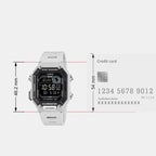 Youth Men Quartz Grey Dial Digital Resin Watch D354