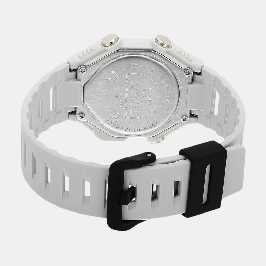Youth Men Quartz Grey Dial Digital Resin Watch D354