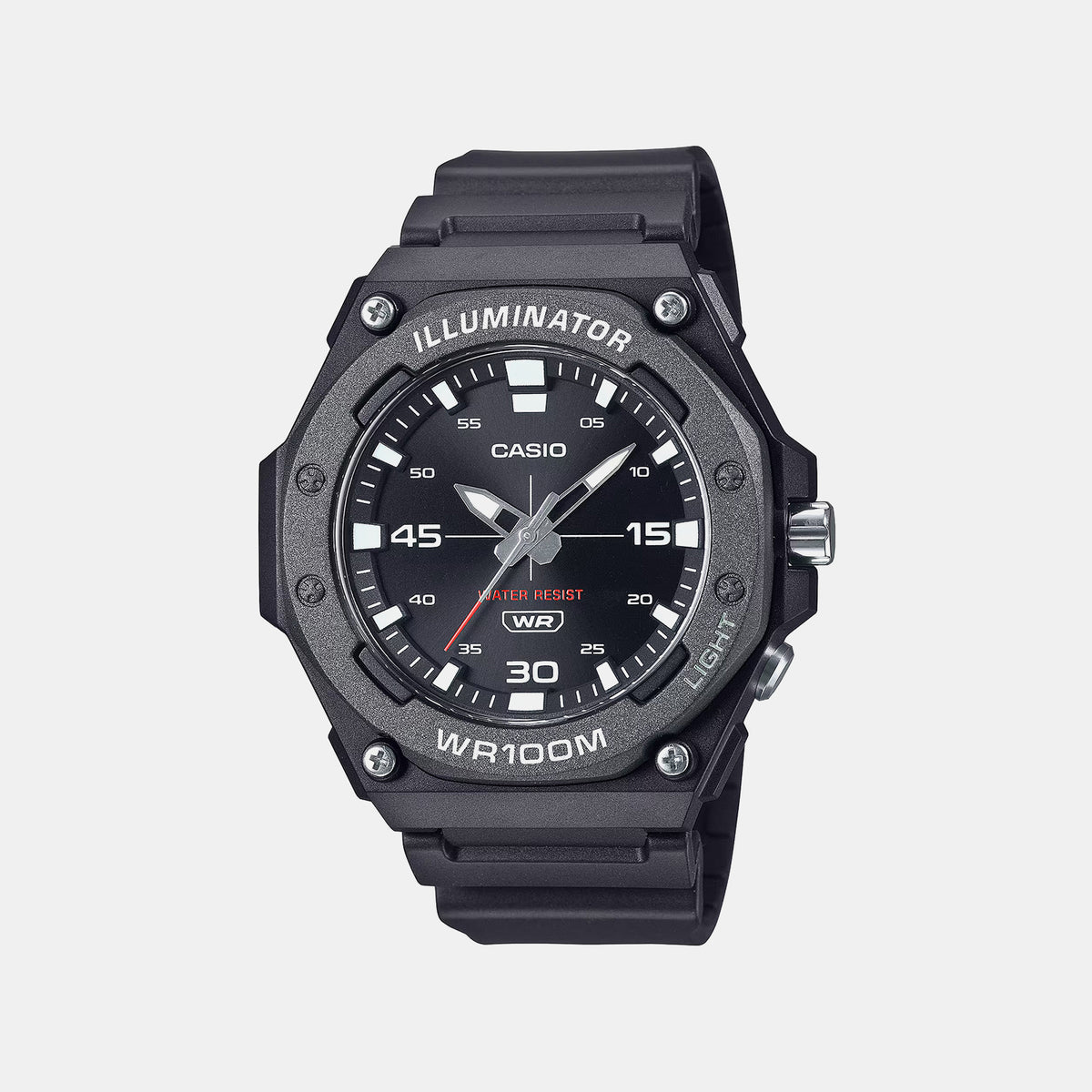 Youth Men Quartz Black Dial Analog Resin Watch D355