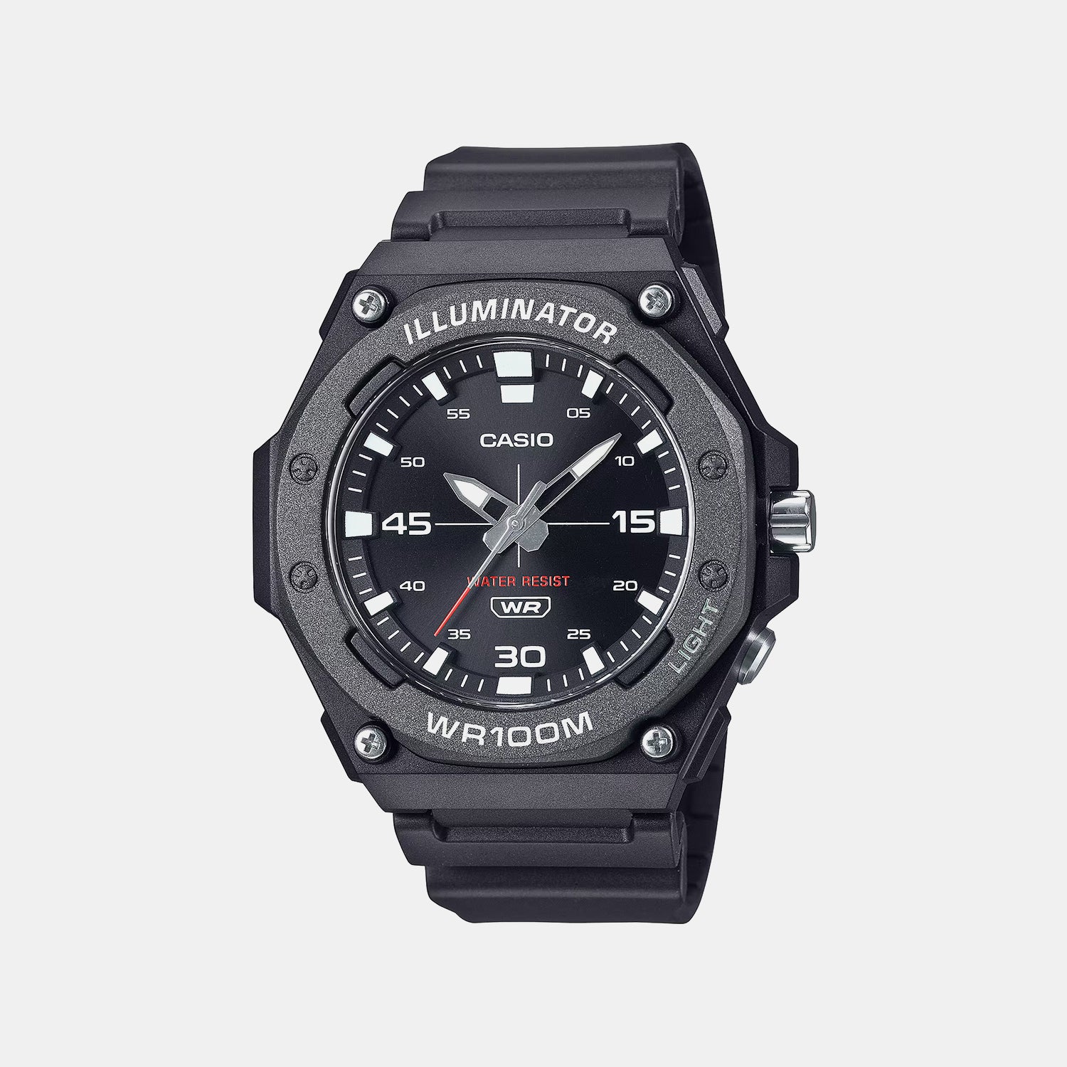 Youth Unisex Quartz Black Dial Analog Resin Watch D355