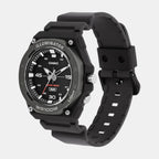 Youth Men Quartz Black Dial Analog Resin Watch D355